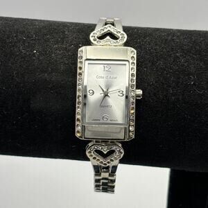 Silver heart watch
